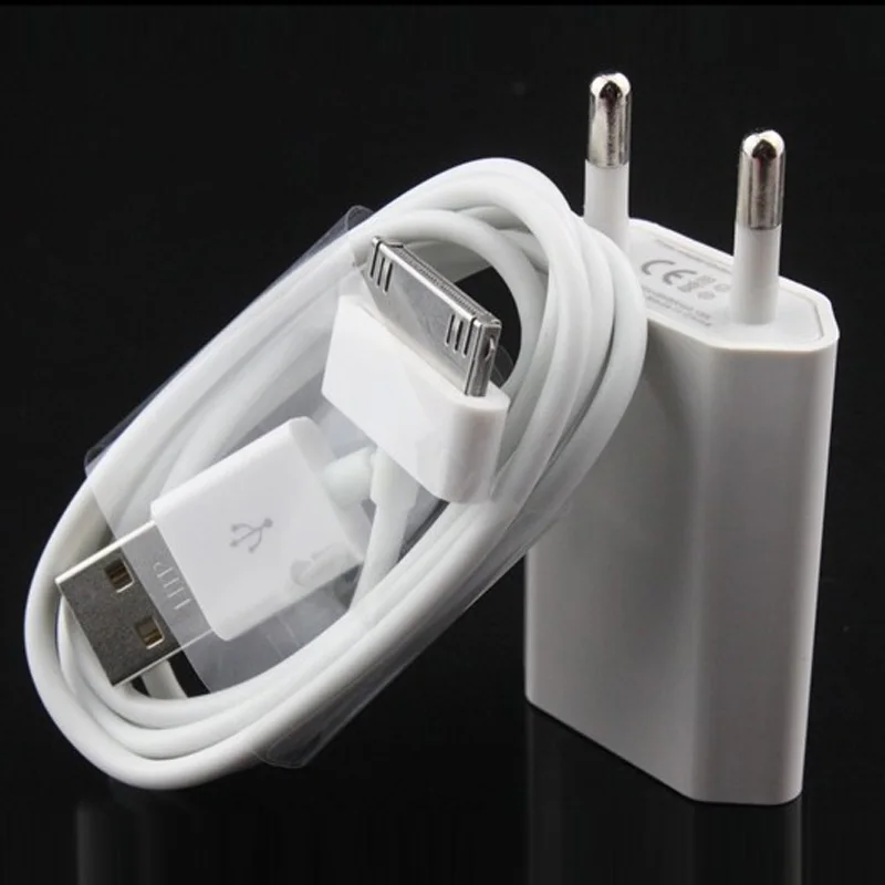 White 2 in 1 new 5V 2A EU Plug USB wall Charger+ sync data Charging Cable for apple iPhone 4 4s 3G 3GS
White 2 in 1 new 5V 2A EU Plug USB wall Charger+ sync data Charging Cable for apple iPhone 4 4s 3G 3GS