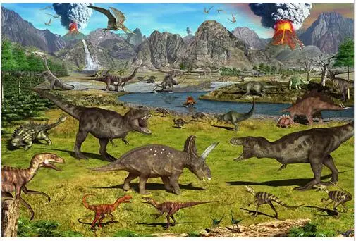 DINOSAUR VOLCANOES murals poster PREHISTORIC KIDS FAVORITE SILK POSTER Decorative painting 24x36inch
DINOSAUR VOLCANOES murals poster PREHISTORIC KIDS FAVORITE SILK POSTER Decorative painting 24x36inch