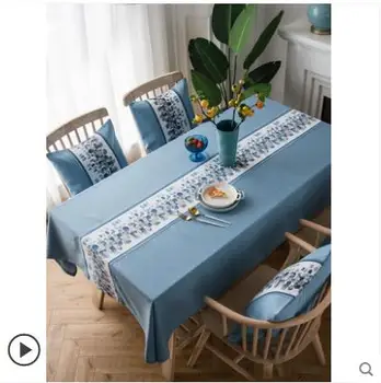 Tablecloth waterproof anti-scalding oil-proof table cloth coffee table cloth fabric cotton linen small fresh table cloth-1
Tablecloth waterproof anti-scalding oil-proof table cloth coffee table cloth fabric cotton linen small fresh table cloth-1
