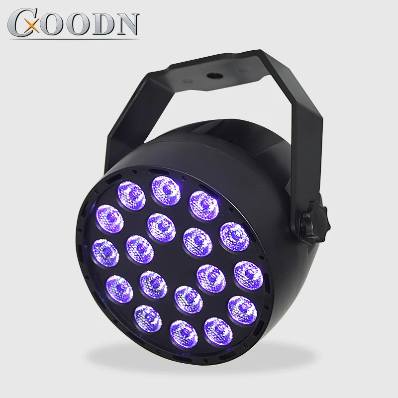 LED Stage Light Effect 18x3W Ultraviolet Color Flat Par DMX512 DJ Disco Lamp KTV Bar Party Backlight Beam Projector Spotlight
LED Stage Light Effect 18x3W Ultraviolet Color Flat Par DMX512 DJ Disco Lamp KTV Bar Party Backlight Beam Projector Spotlight