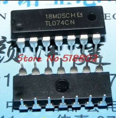 10pcs/lot TL074CN DIP14 TL074 DIP In Stock