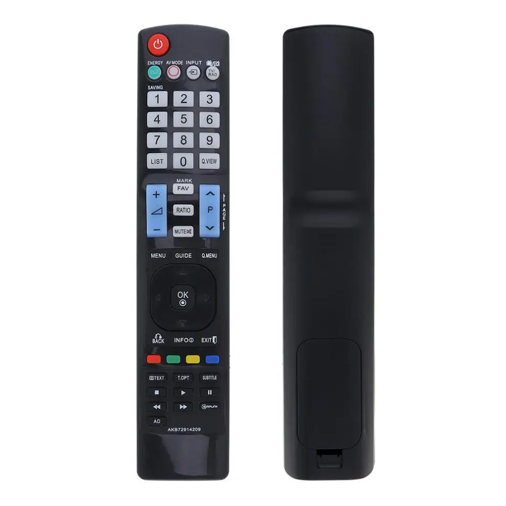 Stylish LED LCD TV Replacement Remote Control Support 2 x AAA Batteries for TV LG AKB72914209
Stylish LED LCD TV Replacement Remote Control Support 2 x AAA Batteries for TV LG AKB72914209
