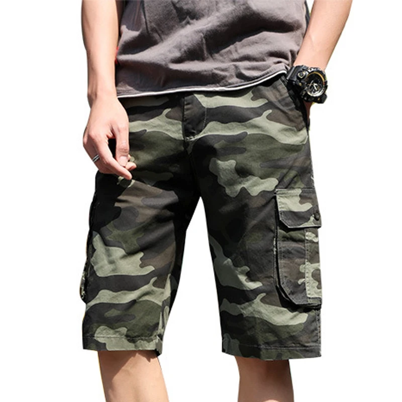 Summer Mens Military Army Cargo Short Pants Multi-pocket Casual Loose Short Pants Camouflage Knee Length Plus Size Men Bermuda
Summer Mens Military Army Cargo Short Pants Multi-pocket Casual Loose Short Pants Camouflage Knee Length Plus Size Men Bermuda