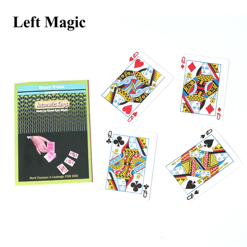 Automatic Kings By Henry Evans Magic Tricks Card Magic Props Four Kings Spin From Deck Close Up Street Magic Trick
Automatic Kings By Henry Evans Magic Tricks Card Magic Props Four Kings Spin From Deck Close Up Street Magic Trick