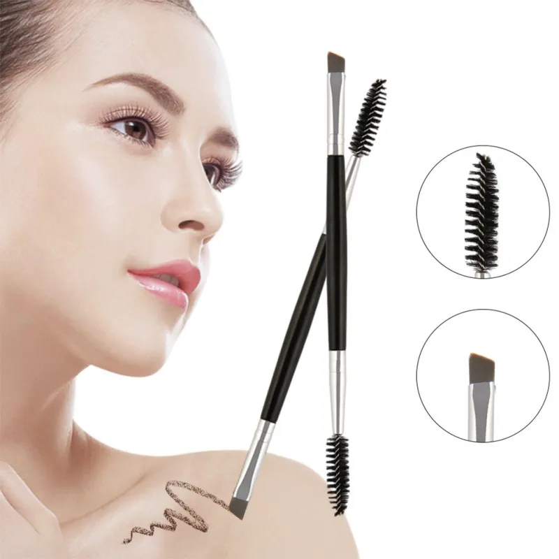 Single Two-headed Eyelashes Makeup Brush Wood Handle Synthetic Double Sided Eyebrow Flat Angled Brushes
Single Two-headed Eyelashes Makeup Brush Wood Handle Synthetic Double Sided Eyebrow Flat Angled Brushes