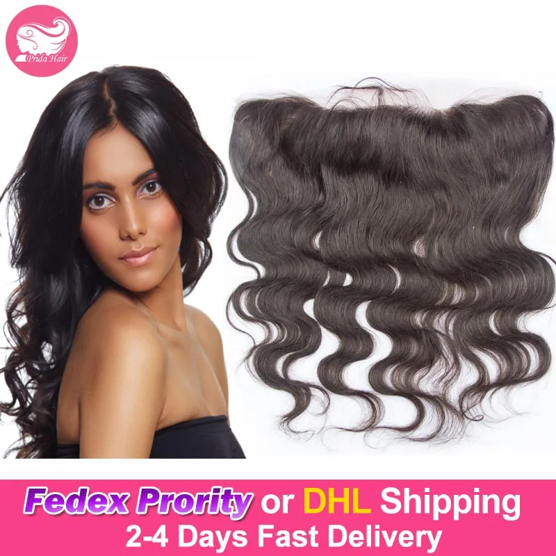 7A Brazilian Lace Frontal Closure 13x4 Body Wave Ear To Ear Lace Frontal With Baby Hair Virgin Human Hair Full Lace Frontal