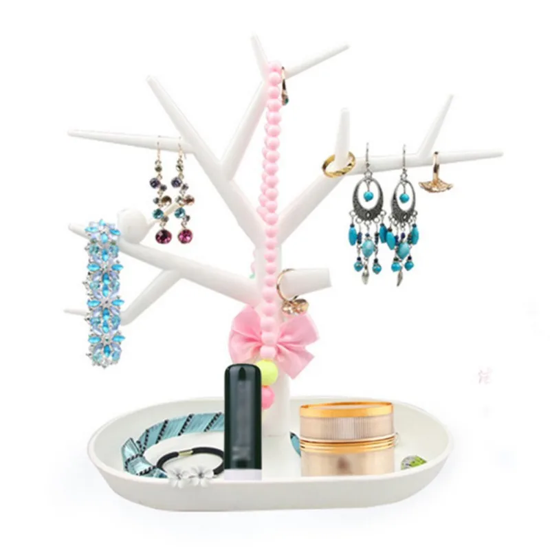 Tree Shape Jewelry Display Stand Plastic Necklace Earring Bracelet Hanger Keys Jewelry Shelf Organizer
Tree Shape Jewelry Display Stand Plastic Necklace Earring Bracelet Hanger Keys Jewelry Shelf Organizer
