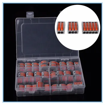 60pcs Terminal Block Lever Home Wire Connector 2 3 5 Pole Cable Clamp Nut Reusable
60pcs Terminal Block Lever Home Wire Connector 2 3 5 Pole Cable Clamp Nut Reusable