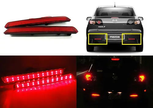 2x Car Rear Bumper Reflectors Tail Brake Stop Running Turning Light For Mazda 3 04-09 Parking Warning Night Driving Fog Lamp
2x Car Rear Bumper Reflectors Tail Brake Stop Running Turning Light For Mazda 3 04-09 Parking Warning Night Driving Fog Lamp