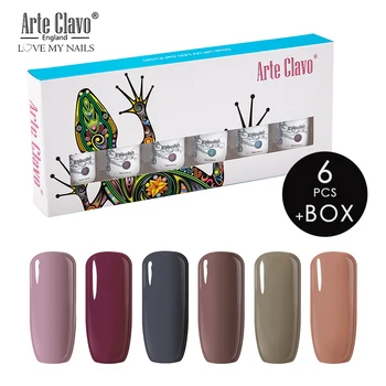 Arte Clavo Gel Nail Polish 8ml Semi-Permanent LED Varnish Gel Lacquer Set 6pcs Gift Box Soak Off Ivory White Yellow UV Gel Color
Arte Clavo Gel Nail Polish 8ml Semi-Permanent LED Varnish Gel Lacquer Set 6pcs Gift Box Soak Off Ivory White Yellow UV Gel Color