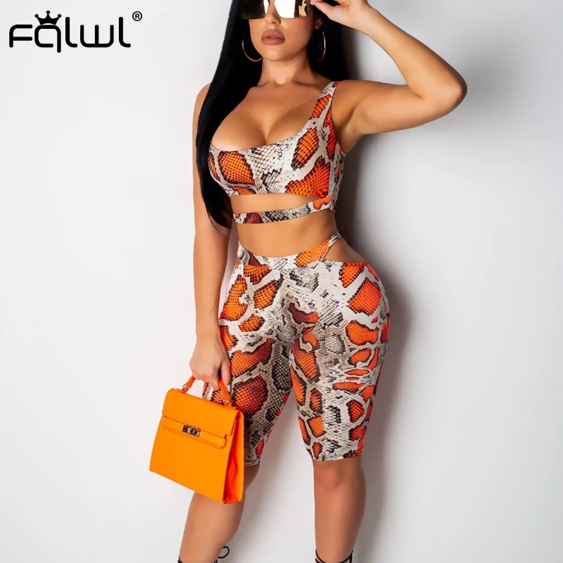 FQLWL Snake Print Bandage Summer Romopers Womens Jumpsuit Short Playsuit Streetwear Backless Skinny Sexy Bodycon Jumpsuit Female
FQLWL Snake Print Bandage Summer Romopers Womens Jumpsuit Short Playsuit Streetwear Backless Skinny Sexy Bodycon Jumpsuit Female