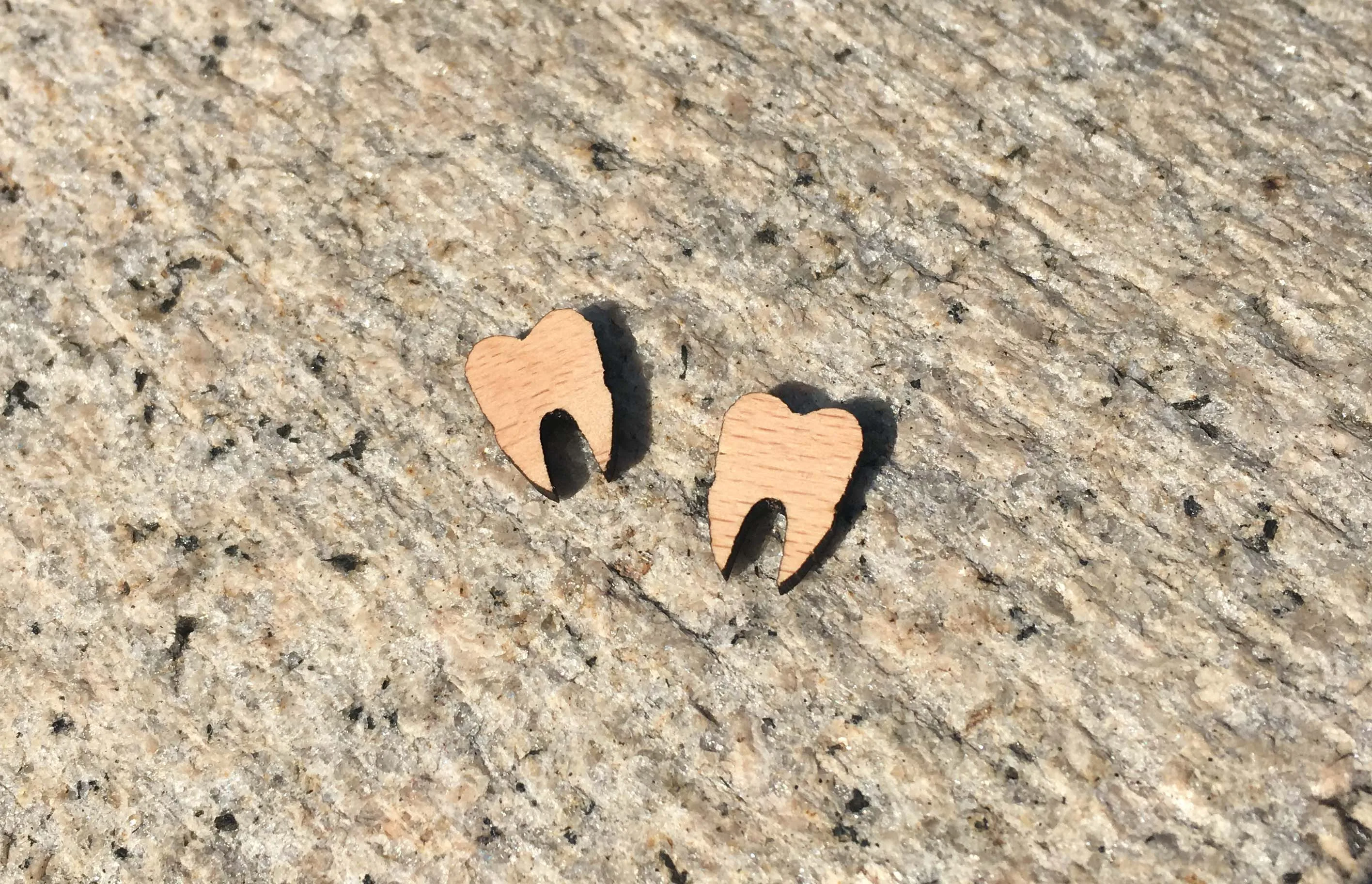 Teeth Lasercut Earrings Tooth Stud Man's Teeth Wooden Earring Wooman's Teeth Handmade Earrings X 1 Pair
Teeth Lasercut Earrings Tooth Stud Man's Teeth Wooden Earring Wooman's Teeth Handmade Earrings X 1 Pair