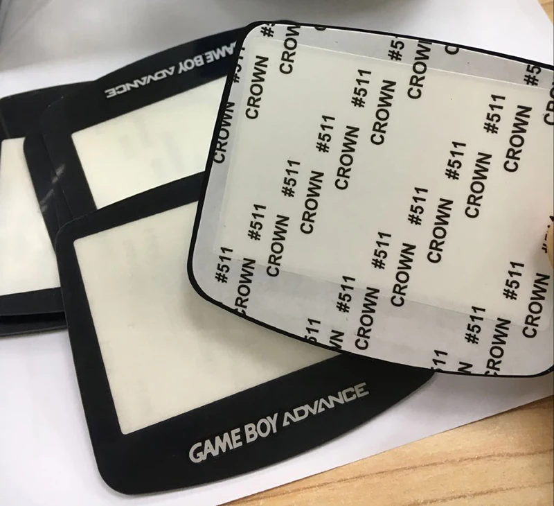 100 шт./лот объектив для Gameboy Advance GBA Сменный стеклянный экран защита стекло Plexi |
