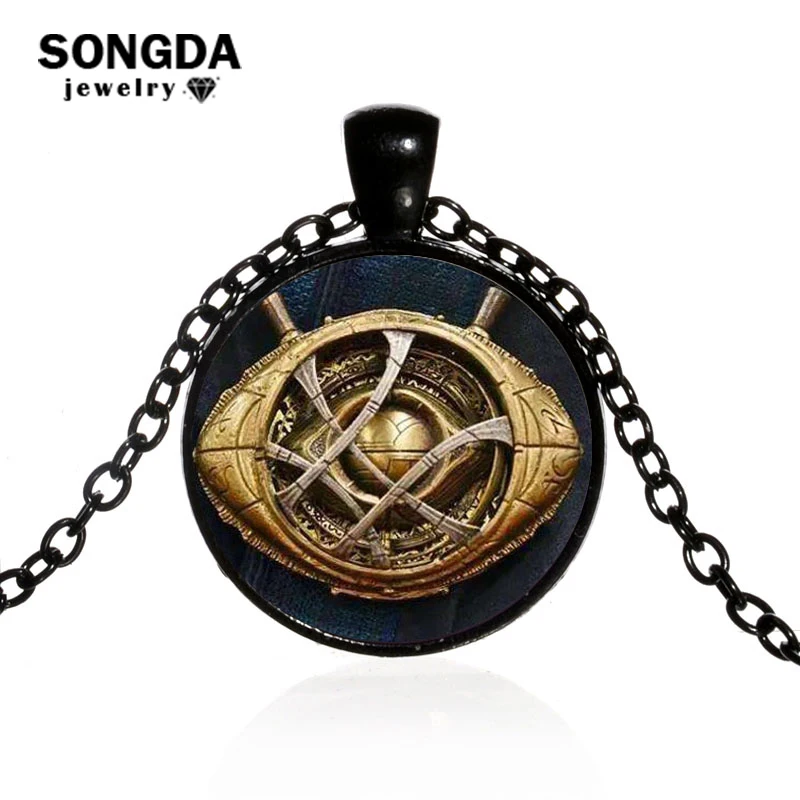 SONGDA Doctor Strange Eye of Agamotto Necklace Dr.Strange Infinity Stone Pattern Glass Cabochon Necklaces Pendants Children Gift
SONGDA Doctor Strange Eye of Agamotto Necklace Dr.Strange Infinity Stone Pattern Glass Cabochon Necklaces Pendants Children Gift