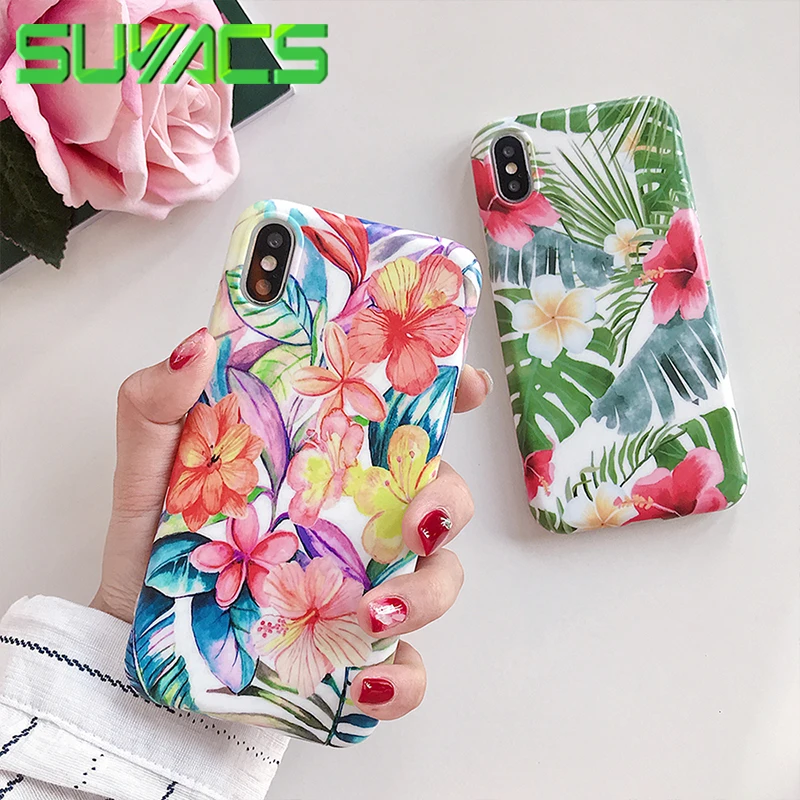 SUYACS Retro Flower Leaf Phone Case For iPhone XS Max XR 6 6S 7 8 Plus X Soft IMD Full Body Coverage Phone Back Cover Shell Gift
SUYACS Retro Flower Leaf Phone Case For iPhone XS Max XR 6 6S 7 8 Plus X Soft IMD Full Body Coverage Phone Back Cover Shell Gift