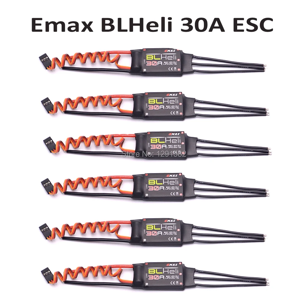 6pcs RC Multirotor BLHeli Firmware 30A Electronic Speed Controller ESC for S500 Quadcopter
6pcs RC Multirotor BLHeli Firmware 30A Electronic Speed Controller ESC for S500 Quadcopter