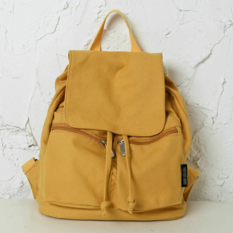 New White Yellow Backpack Women Stylish Canvas Backpack School Bag for Teenage Girl Solid Travel Bag Drawstring Rucksack Mochila
New White Yellow Backpack Women Stylish Canvas Backpack School Bag for Teenage Girl Solid Travel Bag Drawstring Rucksack Mochila