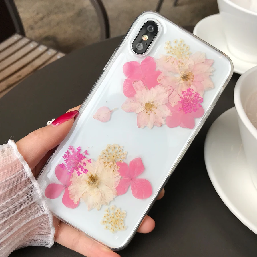 Real Flowers Dried Flowers petal Phone Cases For iPhone X 6 6S 7 8 plus case Transparent Soft TPU Cover For iphone XR XS Max
Real Flowers Dried Flowers petal Phone Cases For iPhone X 6 6S 7 8 plus case Transparent Soft TPU Cover For iphone XR XS Max