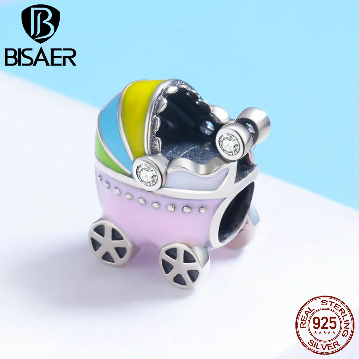 100% 925 Sterling Silver Cute Bead Colorful Enamel My Little Baby Carriage Car Beads Fit Charms Bracelet & Necklace DIY Jewelry
100% 925 Sterling Silver Cute Bead Colorful Enamel My Little Baby Carriage Car Beads Fit Charms Bracelet & Necklace DIY Jewelry
