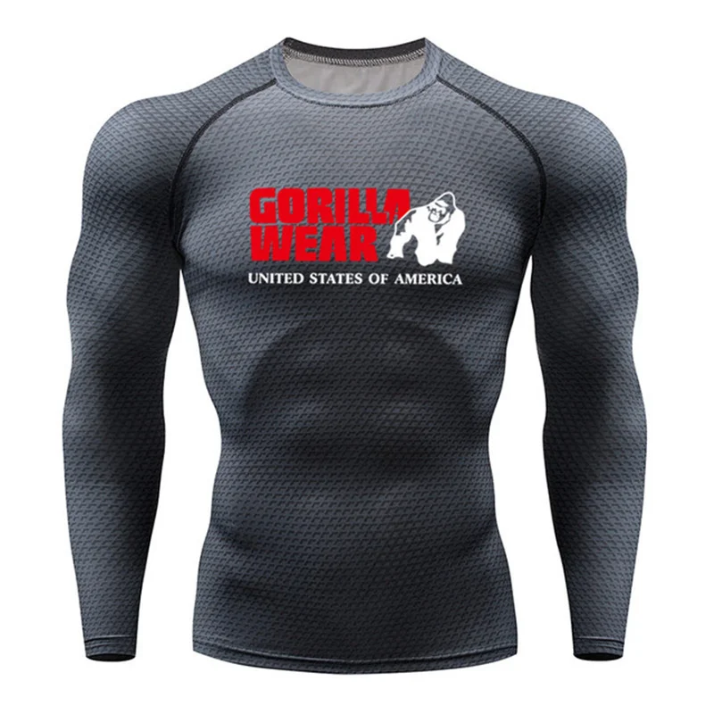 Men Gorilla Running T-shirt Snake Gym Clothing Fitness Top Rashguard Football Wear Quick-drying Sports Shirt Men
Men Gorilla Running T-shirt Snake Gym Clothing Fitness Top Rashguard Football Wear Quick-drying Sports Shirt Men