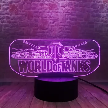 3D Illusion Flash Nightlight LED 7 Colors Change Light Desk Flash Decor Model World of Tanks Toys
3D Illusion Flash Nightlight LED 7 Colors Change Light Desk Flash Decor Model World of Tanks Toys