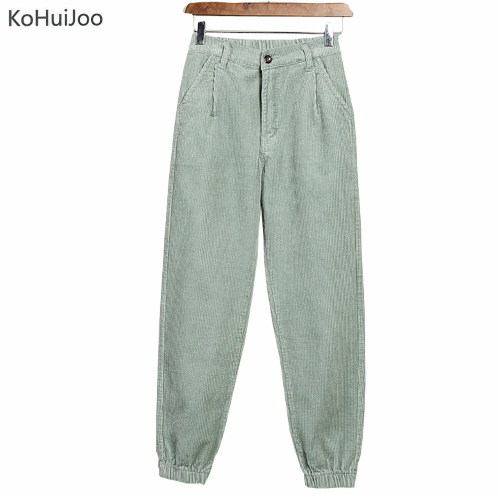 KoHuIjoo Spring Cargo Pants Women Elastic Waist Streetwear Casual High Waist Lantern Corduroy Pants Laides Korean Clothes Green
KoHuIjoo Spring Cargo Pants Women Elastic Waist Streetwear Casual High Waist Lantern Corduroy Pants Laides Korean Clothes Green