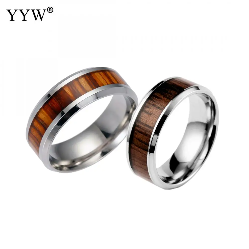Unisex's Stainless Steel ring Wedding Bridal Ring with Wood for Women Men's Jewelry Fashion Trend 2019
Unisex's Stainless Steel ring Wedding Bridal Ring with Wood for Women Men's Jewelry Fashion Trend 2019
