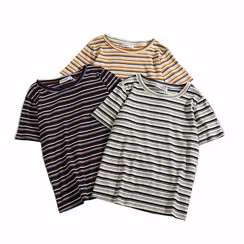 2019 new net red ins tide high waist shirt women's round neck outerwear loose large size casual fashion striped T-shirt female s
2019 new net red ins tide high waist shirt women's round neck outerwear loose large size casual fashion striped T-shirt female s