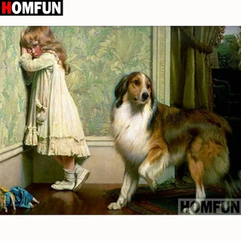 HOMFUN Full Square/Round Drill 5D DIY Diamond Painting "Girl & dog" Embroidery Cross Stitch 5D Home Decor Gift A18357
HOMFUN Full Square/Round Drill 5D DIY Diamond Painting "Girl & dog" Embroidery Cross Stitch 5D Home Decor Gift A18357