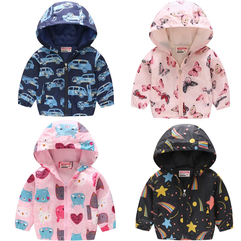 2019 Spring Autumn Boys Girls Windbreaker Coat Baby Boy Kids Cartoon Hooded Outwear Girl Clothes Children Coats Jacket Clothing
2019 Spring Autumn Boys Girls Windbreaker Coat Baby Boy Kids Cartoon Hooded Outwear Girl Clothes Children Coats Jacket Clothing