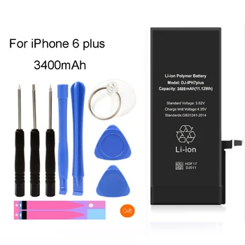 YAPY mobile phone battery for iphone 6 plus high capacity 3400mAh replacement battery + free tools stickers
YAPY mobile phone battery for iphone 6 plus high capacity 3400mAh replacement battery + free tools stickers