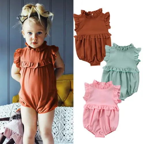 Cute Newborn Baby Girls Ruffles Short Sleeve O Neck Romper Jumpsuit Summer New Clothes Outfits 0-24 M
Cute Newborn Baby Girls Ruffles Short Sleeve O Neck Romper Jumpsuit Summer New Clothes Outfits 0-24 M