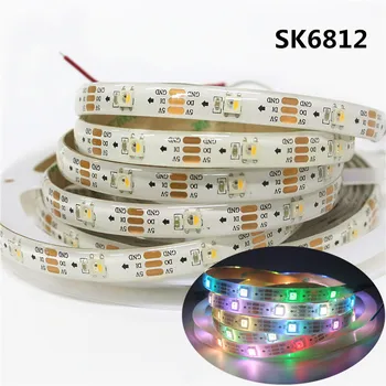 DC 5V Individual Addressable LED Pixel Strip SMD 5050 RGBCW RGBWW SK6812 LED Lamp Tape Lights 30/60/144/Pixels/m Similar WS2812B
DC 5V Individual Addressable LED Pixel Strip SMD 5050 RGBCW RGBWW SK6812 LED Lamp Tape Lights 30/60/144/Pixels/m Similar WS2812B