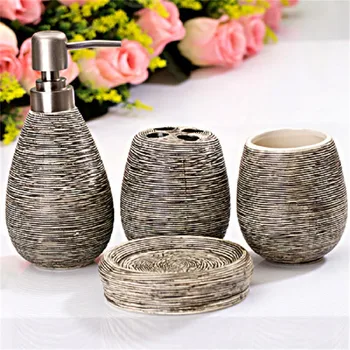 Ceramic Bathroom Sets Bathroom 4 pieces Creative Home Bathroom Toiletries Set Electric Toothbrush Holder Gift Bathroom Accessori
Ceramic Bathroom Sets Bathroom 4 pieces Creative Home Bathroom Toiletries Set Electric Toothbrush Holder Gift Bathroom Accessori