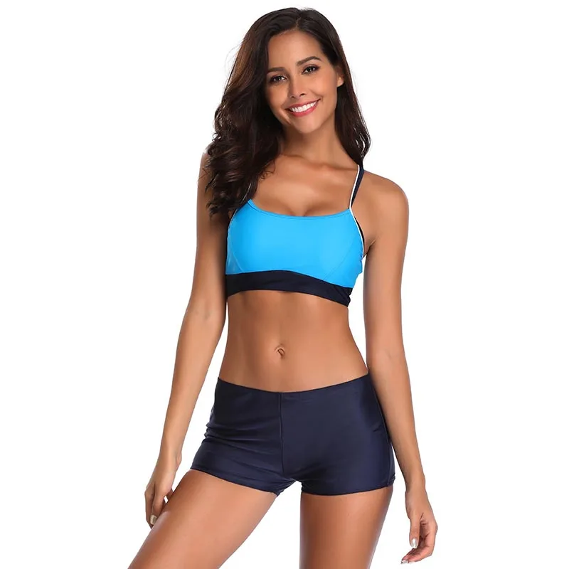 Sport Type Bikinis Women Sporty Plus Size Swimwear Push Up Bikini Set With Shorts Splicing Swimsuit Women Bandage Bathing Suits
Sport Type Bikinis Women Sporty Plus Size Swimwear Push Up Bikini Set With Shorts Splicing Swimsuit Women Bandage Bathing Suits