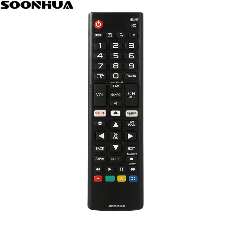 SOONHUA 433mhz Smart Remote Control Replacement For LG AKB75095308 LCD LED Television Universal Smart LG TV IR Remote Controller
SOONHUA 433mhz Smart Remote Control Replacement For LG AKB75095308 LCD LED Television Universal Smart LG TV IR Remote Controller