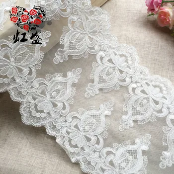 Latest wedding gowns lace diy lace new 20CM width double edging embroidery lace trim scallop lace with cording 3 yards
Latest wedding gowns lace diy lace new 20CM width double edging embroidery lace trim scallop lace with cording 3 yards