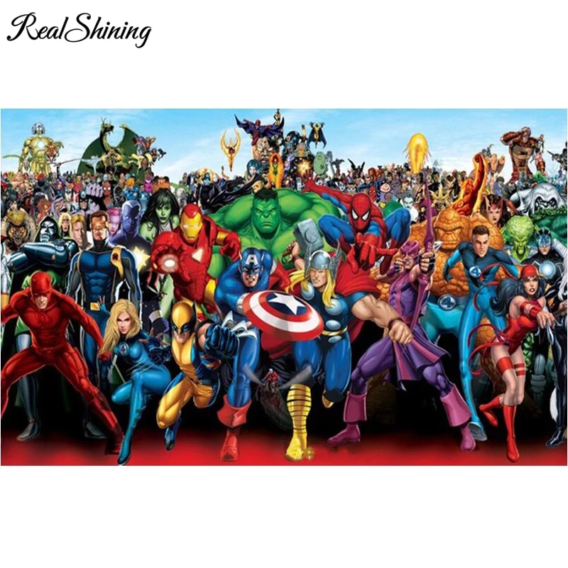 REALSHINING Marvel Super Hero diamond embroidery,5d diamond Painting cross stitch,mosaic,wall sticker,children's Decor FS1541
REALSHINING Marvel Super Hero diamond embroidery,5d diamond Painting cross stitch,mosaic,wall sticker,children's Decor FS1541