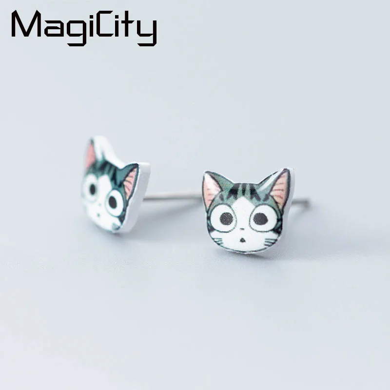 Fashion High Quality 925 Sterling Silver Cute Small Animal Cat Stud Earrings For Women Girls Ear Jewelry Accessories Pendientes
Fashion High Quality 925 Sterling Silver Cute Small Animal Cat Stud Earrings For Women Girls Ear Jewelry Accessories Pendientes