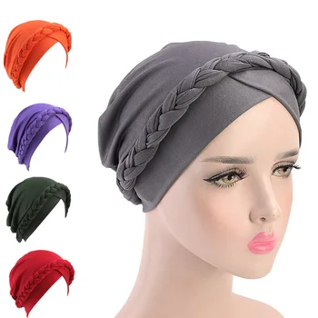 Retro Women Braid India caps Muslim Cancer Chemo Beanie Hair Loss Turban femme Wrap
Retro Women Braid India caps Muslim Cancer Chemo Beanie Hair Loss Turban femme Wrap
