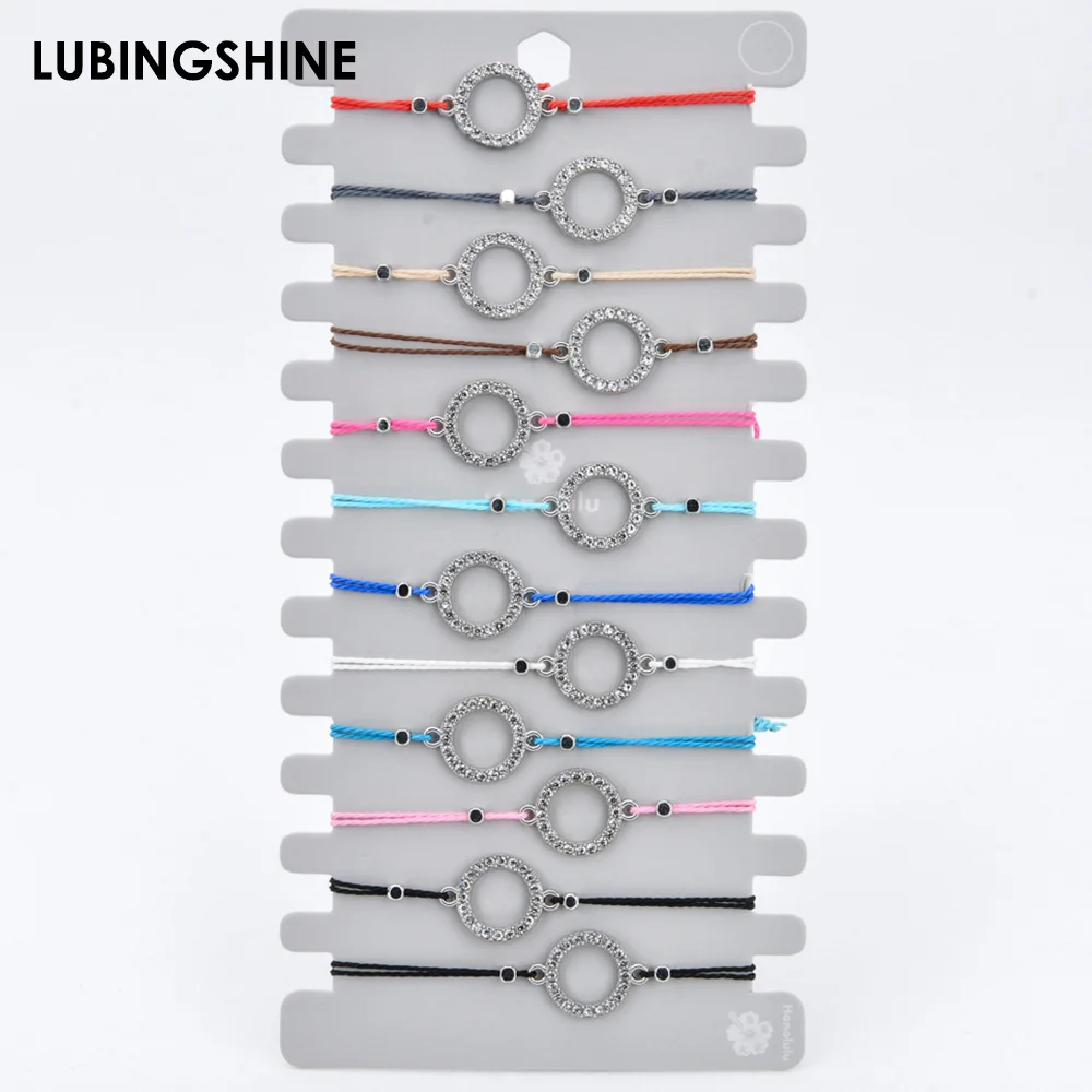12pcs/set Handmade Braide Adjustable Bracelets&Bangle Crystal Circle Beads Charms Bracelet Bohemian Wristband Jewelry for Women
12pcs/set Handmade Braide Adjustable Bracelets&Bangle Crystal Circle Beads Charms Bracelet Bohemian Wristband Jewelry for Women