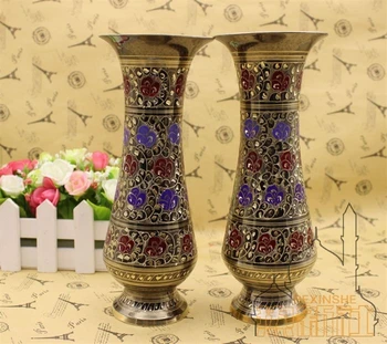 Ethnic wind India Pakistan crafts handmade copper hand crafts Japanese copper vase
Ethnic wind India Pakistan crafts handmade copper hand crafts Japanese copper vase