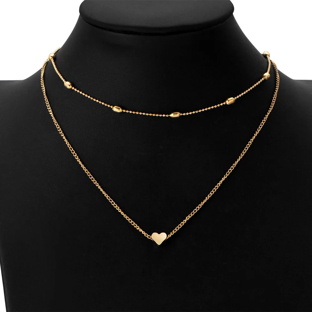 Punk 2017 New Fashion Necklace Simple Tide Street Shot Copper Peach Heart Multi-layer Clavicle Necklace Lady Wholesale Sales
Punk 2017 New Fashion Necklace Simple Tide Street Shot Copper Peach Heart Multi-layer Clavicle Necklace Lady Wholesale Sales