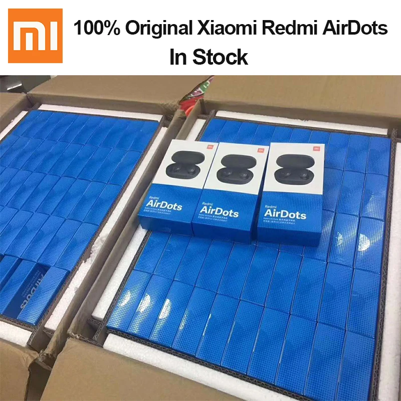 Xiaomi Redmi AirDots True Wireless bluetooth TWS Bluetooth Earphone Stereo bass BT 5.0 Headset With Mic Earbuds Original
Xiaomi Redmi AirDots True Wireless bluetooth TWS Bluetooth Earphone Stereo bass BT 5.0 Headset With Mic Earbuds Original