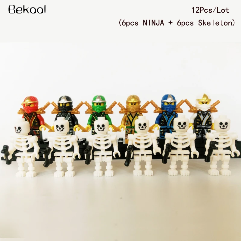 Ninja Gold Kai Jay Cole Zane Nya Lloyd Skeletons Spinjitzu Compatible block Kids toy 12pcs/lot NEW Shape
Ninja Gold Kai Jay Cole Zane Nya Lloyd Skeletons Spinjitzu Compatible block Kids toy 12pcs/lot NEW Shape