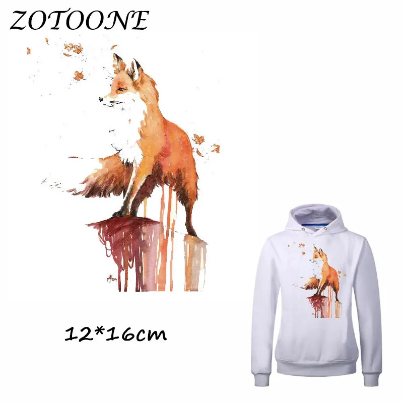 ZOTOONE Watercolor Autumn Fox Patch for Clothes T Shirt Ironing on Patches Sticker DIY Heat Transfer Accessory Washable Applique
ZOTOONE Watercolor Autumn Fox Patch for Clothes T Shirt Ironing on Patches Sticker DIY Heat Transfer Accessory Washable Applique