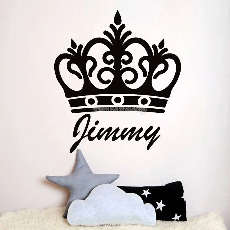 Royal family Crown Wall Sticker Customized Name Wall Decal For Kids Room Princess Prince Baby room Nursery Removable Decor EA857
Royal family Crown Wall Sticker Customized Name Wall Decal For Kids Room Princess Prince Baby room Nursery Removable Decor EA857