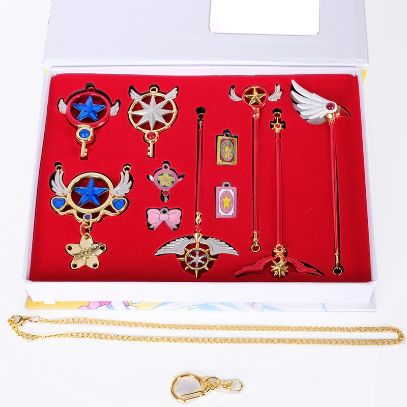 Anime Card Captor Sakura Clear Card Kinomoto Sakura with Magic Wand Action Figures COS Keychain Pendant Model Toys Doll Gift
Anime Card Captor Sakura Clear Card Kinomoto Sakura with Magic Wand Action Figures COS Keychain Pendant Model Toys Doll Gift