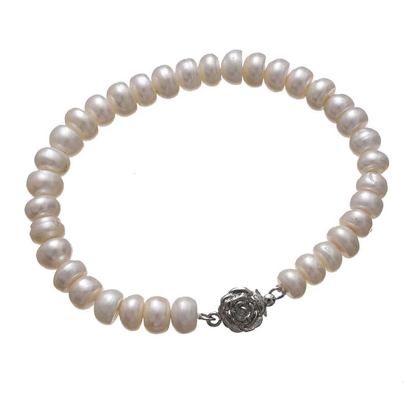 Wholesale 5*7mm and pure natural fresh water white pearl with gentle Chain findings 7inch for Women's Pearl Jewelry
Wholesale 5*7mm and pure natural fresh water white pearl with gentle Chain findings 7inch for Women's Pearl Jewelry