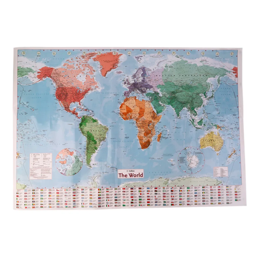 New Arrived Large World Map Home Decoration Detailed English French Wall Chart Teaching Poster
New Arrived Large World Map Home Decoration Detailed English French Wall Chart Teaching Poster